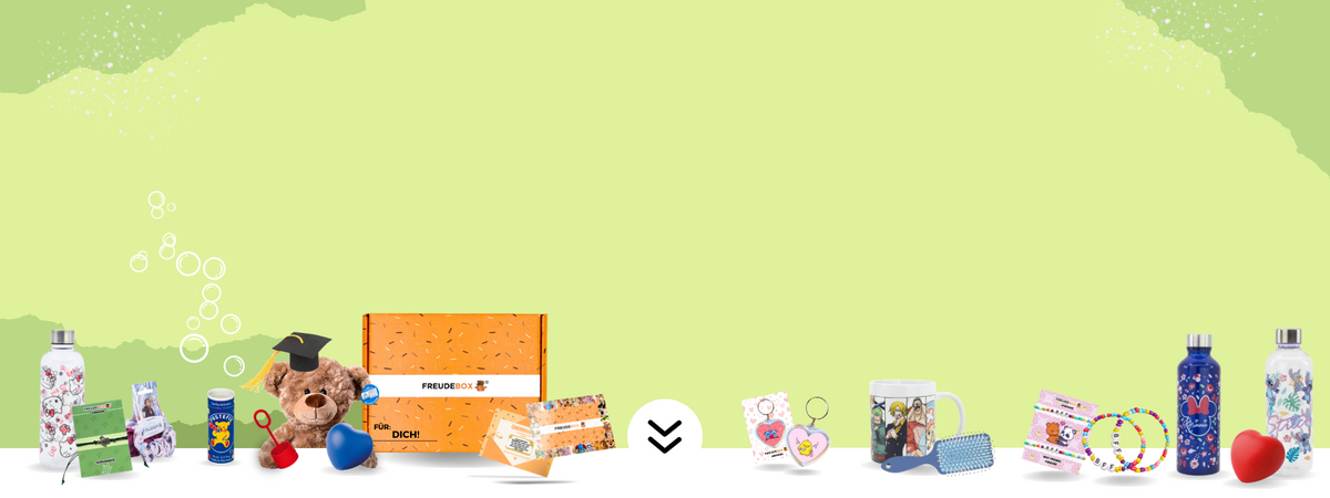 FREUDEBOX Geschenkboxen mit Kuscheltier und Grußkarten